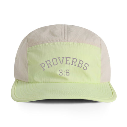 Proverbs 3:6 Embroidered Nylon Cap — Two-Tone