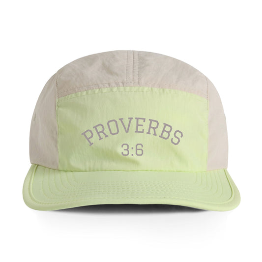 Proverbs 3:6 Embroidered Nylon Cap — Two-Tone