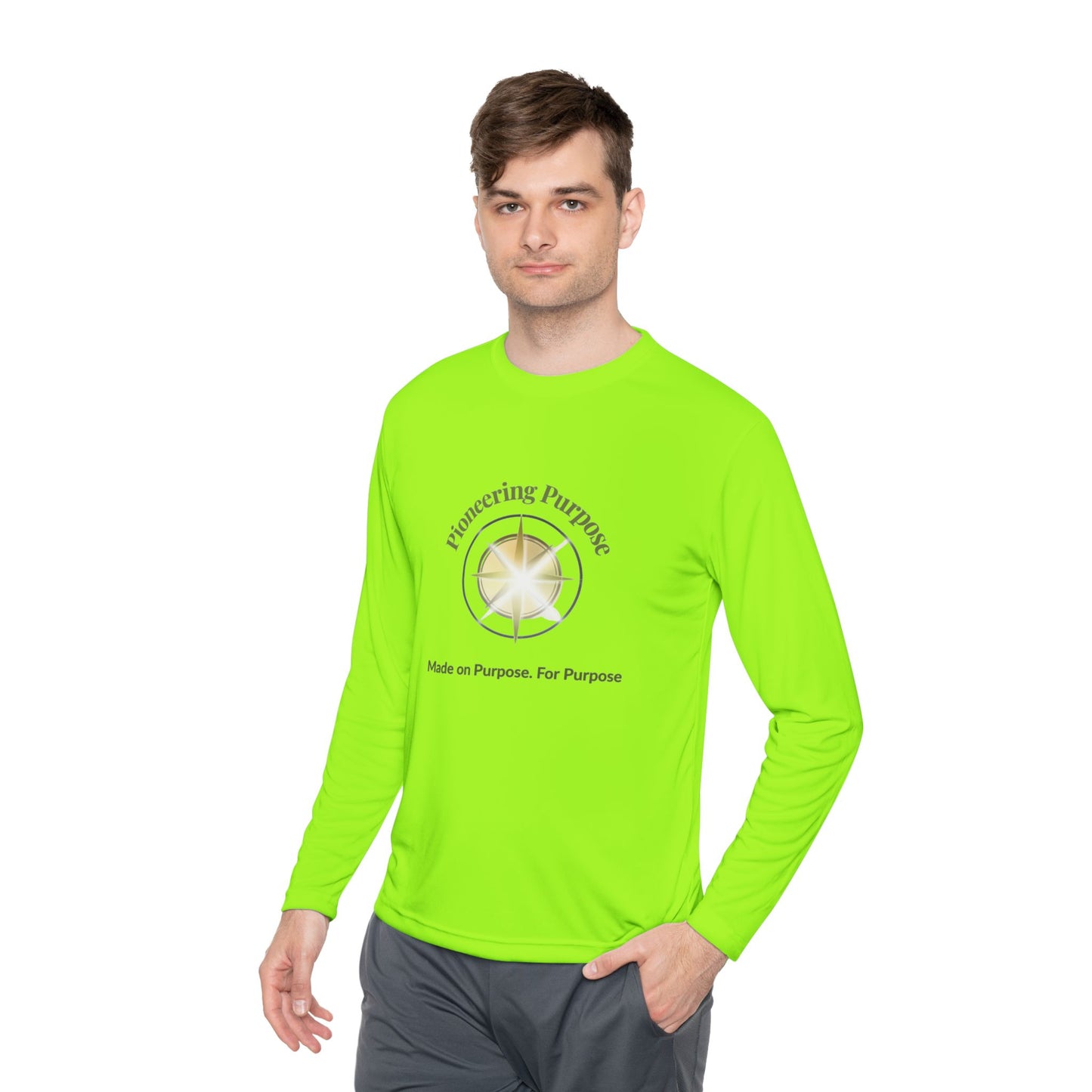 Unisex Lightweight Long Sleeve Tee with 'Pioneering Purpose' Message, Ideal for Casual Wear, Gifts, Yoga, Outdoor Activities, Everyday [...]