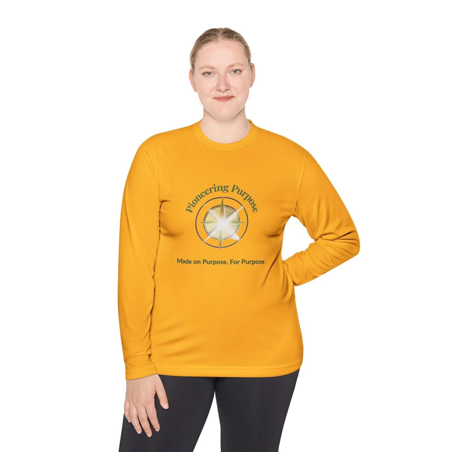 Unisex Lightweight Long Sleeve Tee with 'Pioneering Purpose' Message, Ideal for Casual Wear, Gifts, Yoga, Outdoor Activities, Everyday [...]