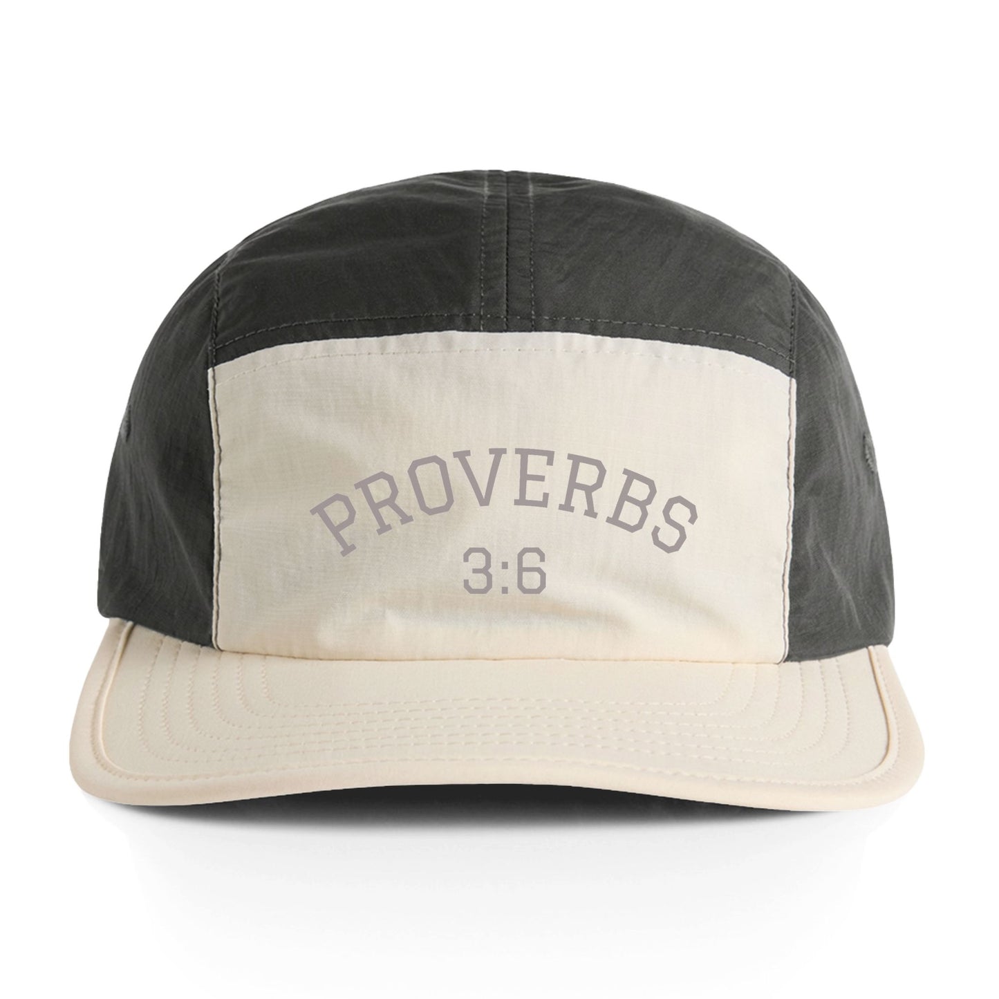 Proverbs 3:6 Embroidered Nylon Cap — Two-Tone