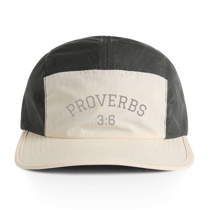 Proverbs 3:6 Embroidered Nylon Cap — Two-Tone