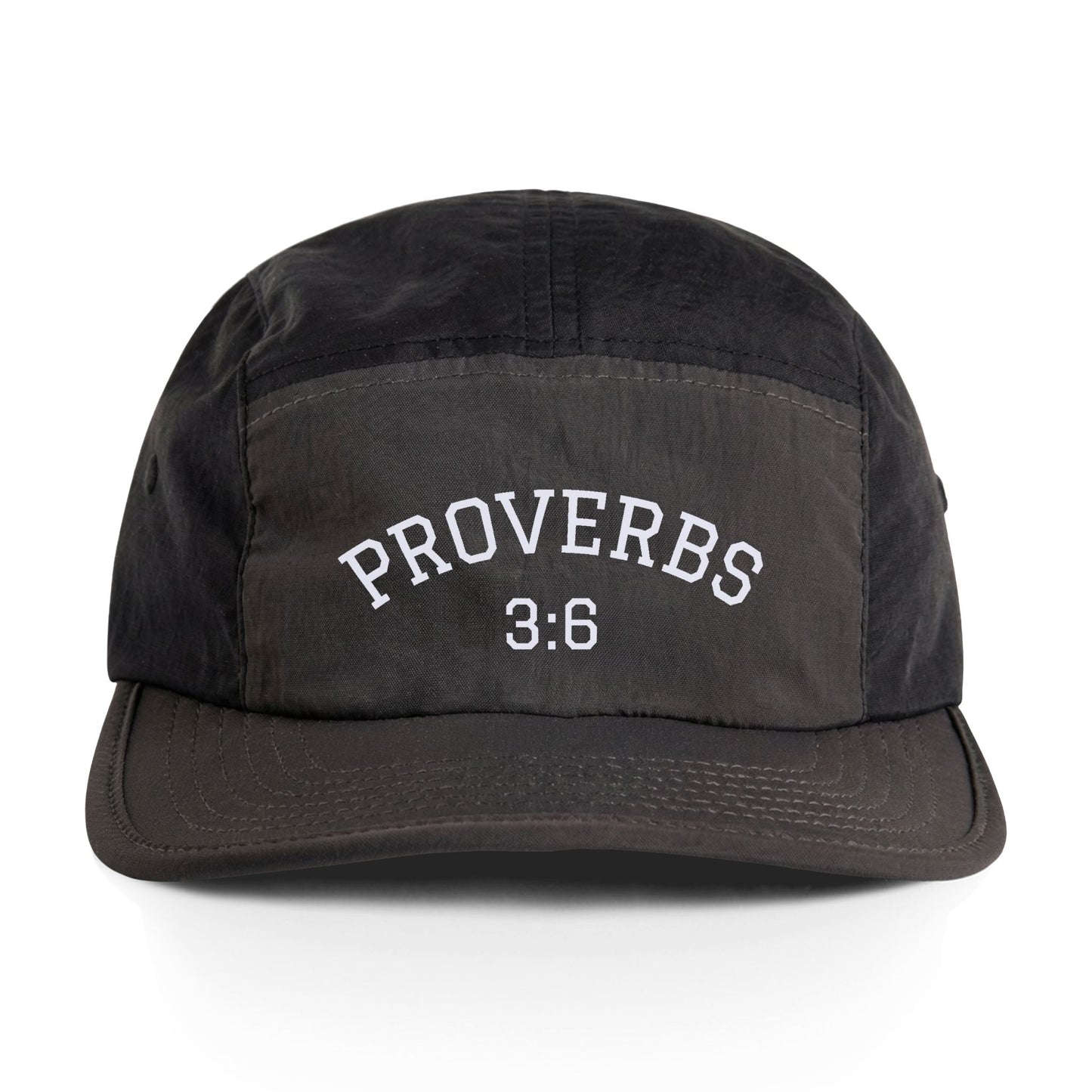 Proverbs 3:6 Embroidered Nylon Cap — Two-Tone