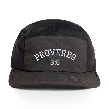 Proverbs 3:6 Embroidered Nylon Cap — Two-Tone