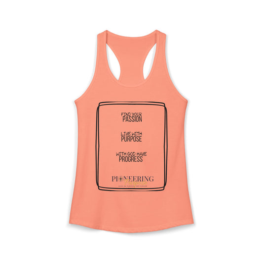 Passion and Purpose  Racerback Tank
