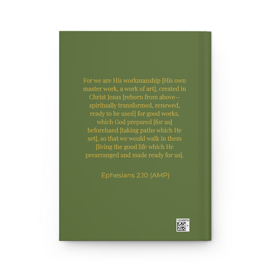 OLIVE GREEN- Hardcover Journal Matte - Pioneering Purpose Journals for Journaling Your Process and Living in Purpose