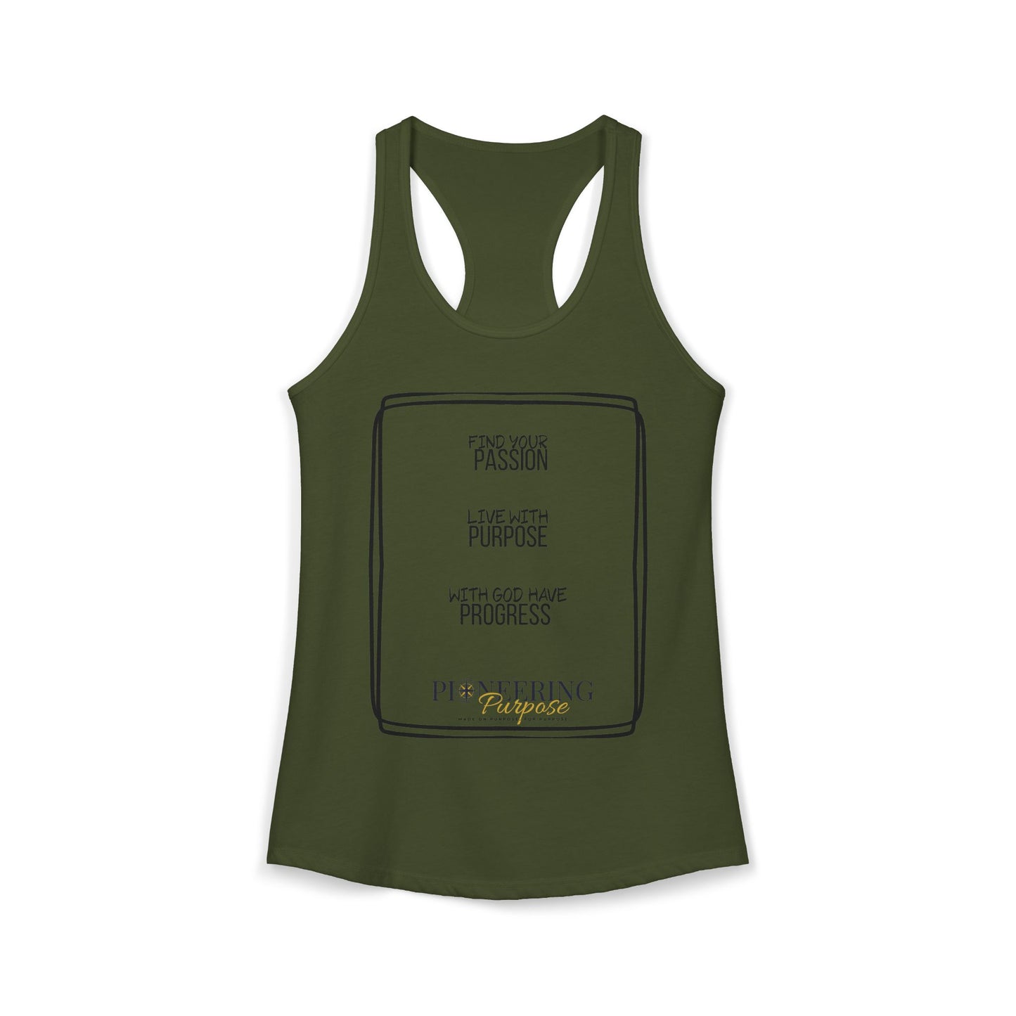 Passion and Purpose  Racerback Tank