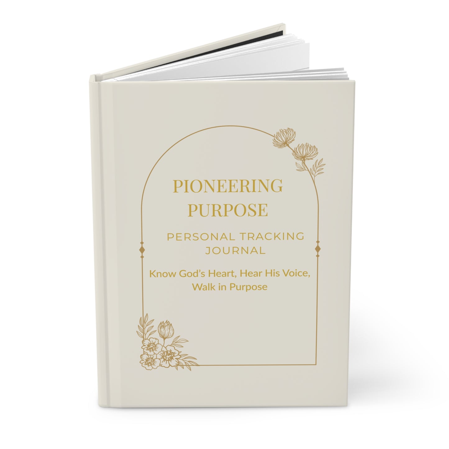CREAM- Hardcover Journal Matte - Pioneering Purpose Journals for Journaling Your Process and Living in Purpose