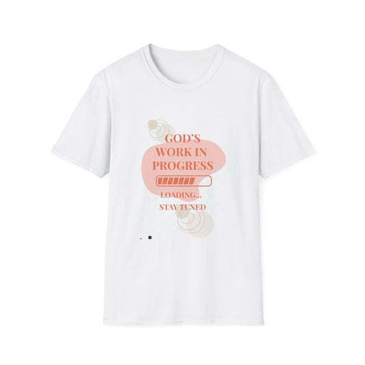 Copy of God's Work in Progress- Softstyle T-Shirt (Burnt Sienna)