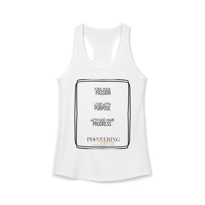 Passion and Purpose  Racerback Tank