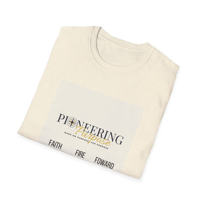 Faith, Fire, Purpose T-Shirt — Pioneering Purpose Inspirational Tee