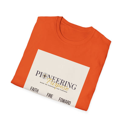 Faith, Fire, Purpose T-Shirt — Pioneering Purpose Inspirational Tee
