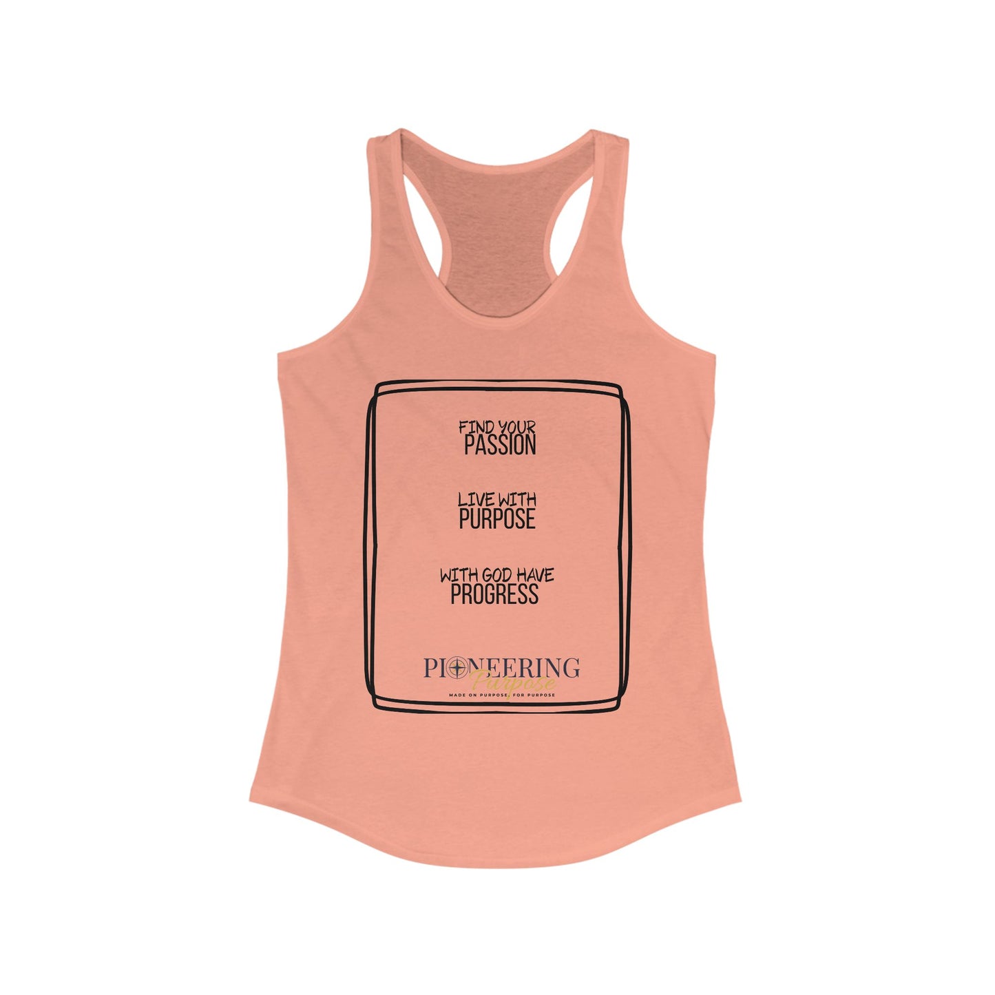 Women's Racerback Tank - Live with Passion and Purpose Workout Top