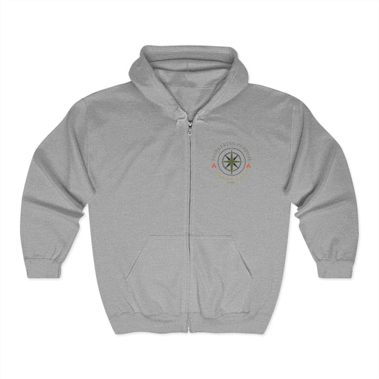Zipper Hoodie - Pioneering Purpose & 'Walk in Authority, Live on Assignment' Design, Spiritual Living