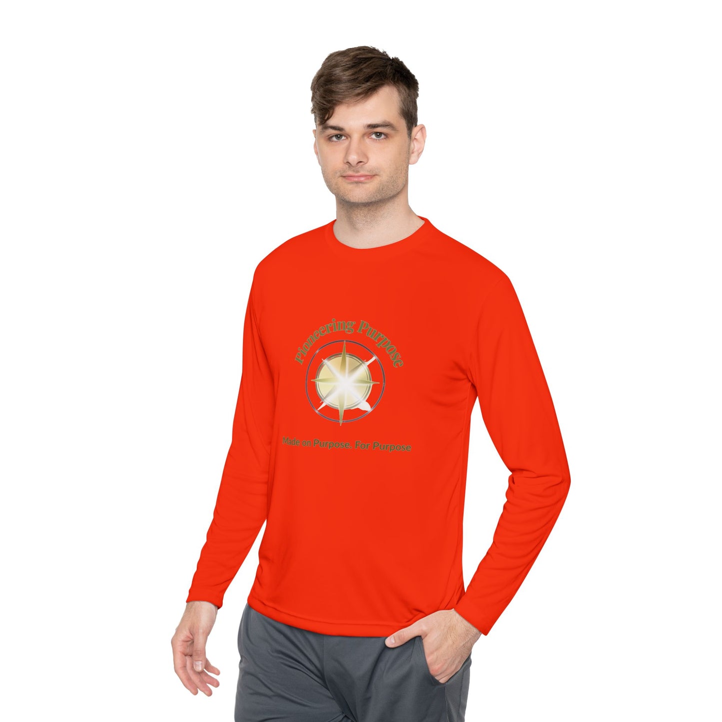 Unisex Lightweight Long Sleeve Tee with 'Pioneering Purpose' Message, Ideal for Casual Wear, Gifts, Yoga, Outdoor Activities, Everyday [...]